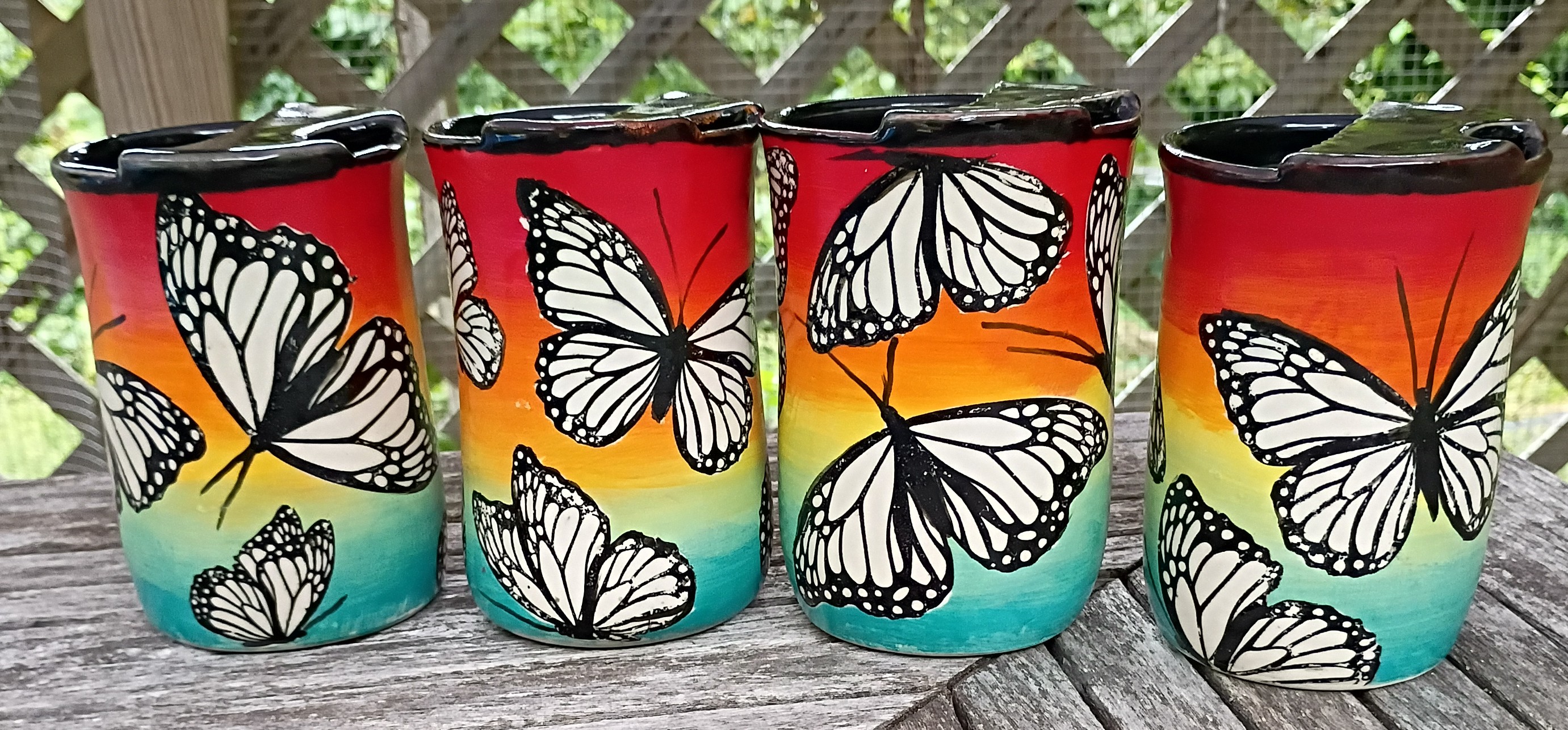 sgraffito mugs